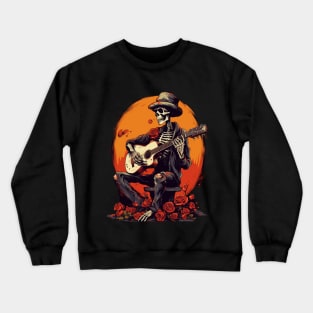 Skeleton Guitar Crewneck Sweatshirt